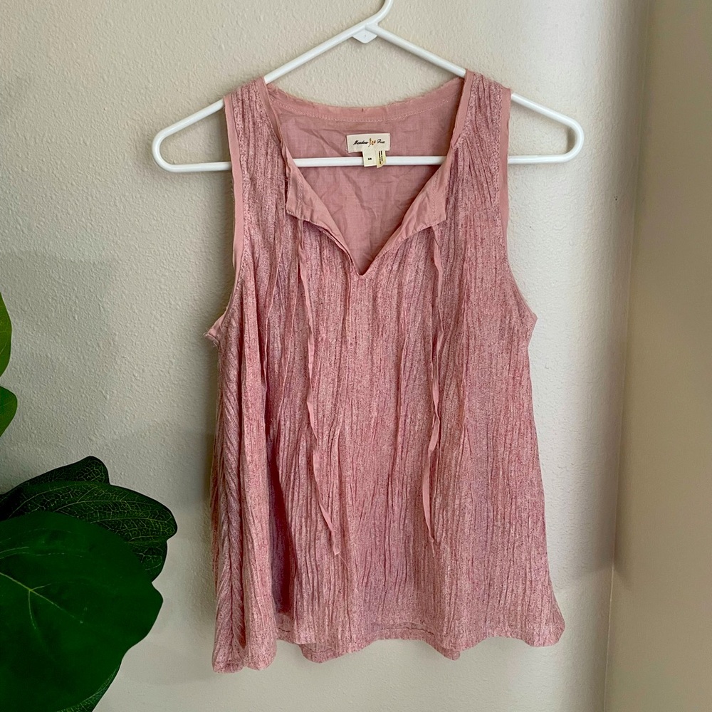 Anthropologie Meadow Rue Pink Tank Size XS